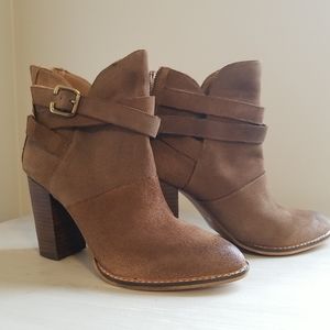 NIB Chinese Laundry Ankle Boots Brown Suede Women's 8.5